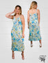 Viscose Long Spaghetti Strap Dress - D111